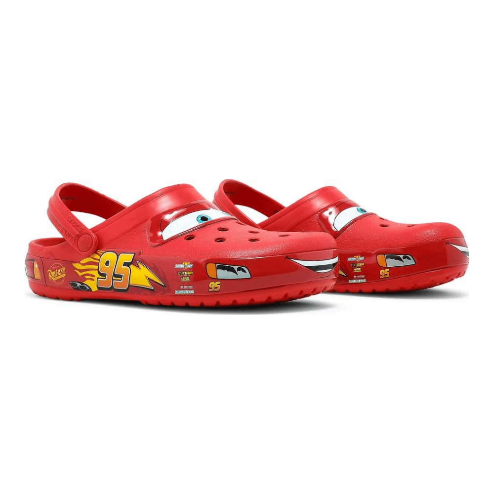 Crocs Relampago McQueen + 5 jibbitz graís