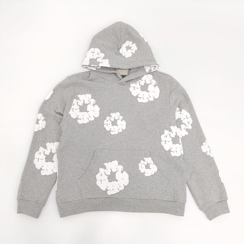 Moletom Denim Tears The Cotton Wreath Cinza Confortável e Elegante
